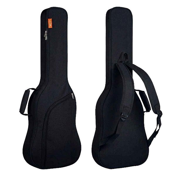 Bag Capa Para Guitarra Acolchoada Voik BG-1000P Preta Alça Dupla