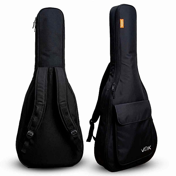 Capa Para Contrabaixo Voik BV-5100 Acolchoada Alça Dupla Com Bolso Preta