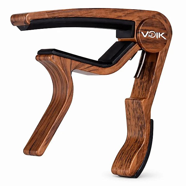 Capotraste Metal Voik CAPO WOOD Para Violão Guitarra Ukulele