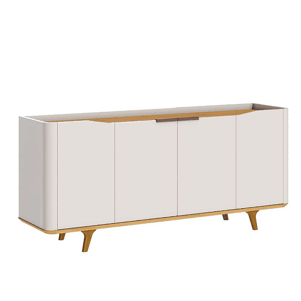 Balcão Buffet Sala Jantar Arc OffWhite 4 Portas 1,80m MDP