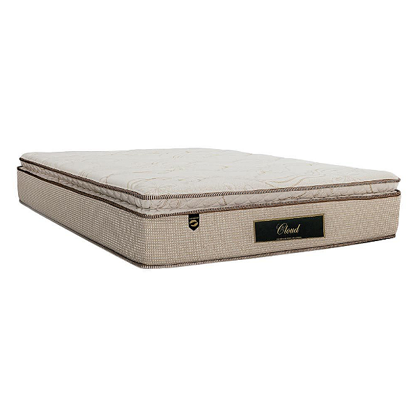 Colchão Casal Luckspuma Cloud Molas Ensacadas Pillow Top 1,58x1,98x0,32 Durabilidade e Resistência