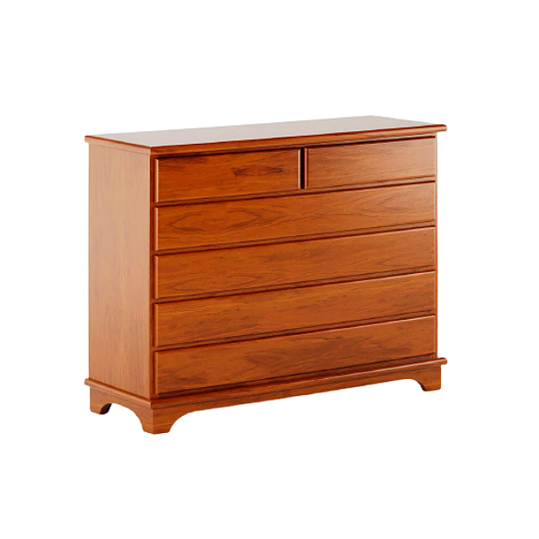 Cômoda Raquel 6 Gavetas 100x100cm Madeira Maciça