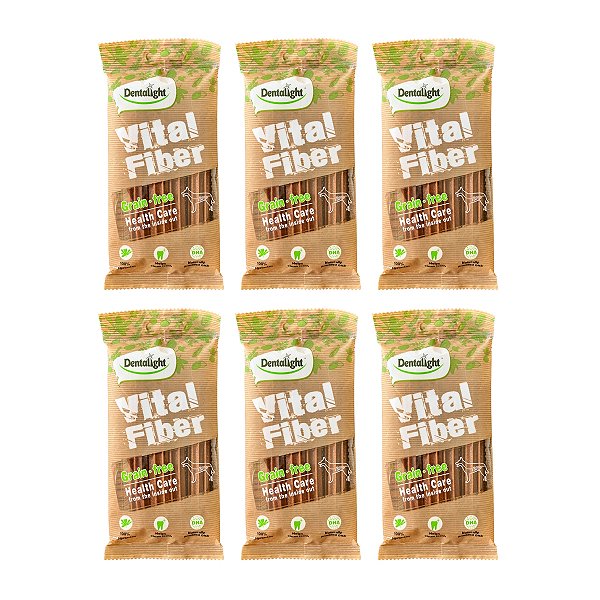 Petisco Vegetal para Cachorro Vital Fiber Haste 6 unidades - Tamanho M