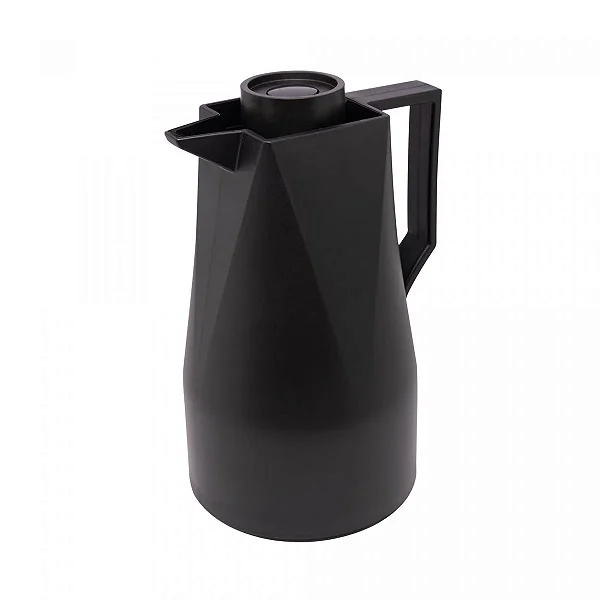 Garrafa Térmica de Plástico Origami Preta 1L - Wolff