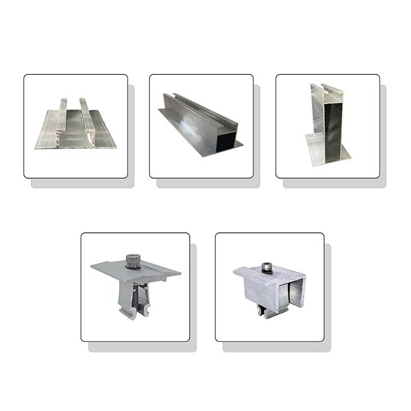 Kit Fixação Telha Ondulada - Mini trilho