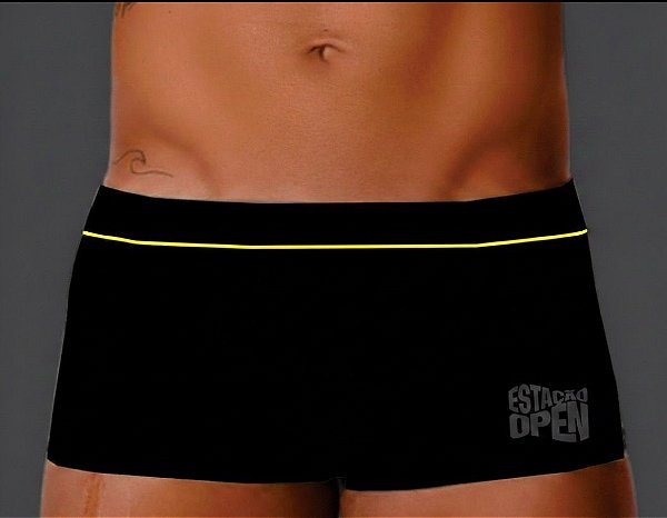 SUNGA PRETA E AMARELA ESTAÇÃO OPEN - ATHLETA