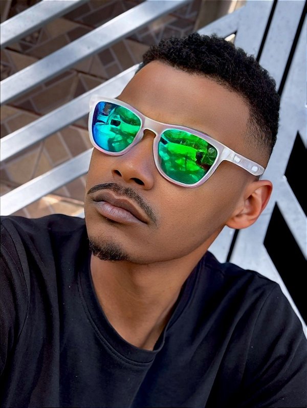 Óculos de Sol Rio Esportivo - Transparente c/ Camaleão espelhado