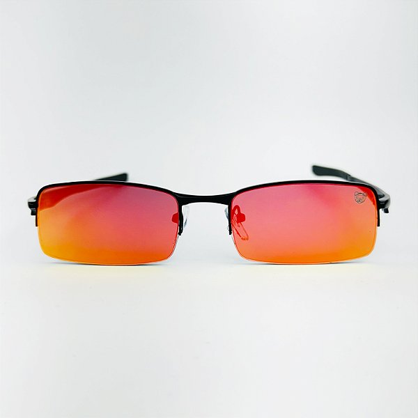 Óculos de Sol Boss - Preto c/ Vermelho Espelhado