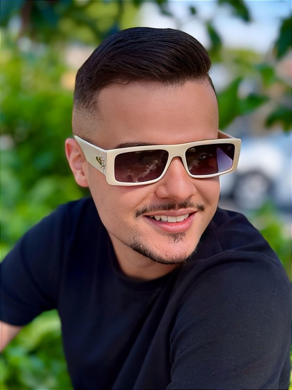 Óculos de Sol Meca - Off White c/ Dourado