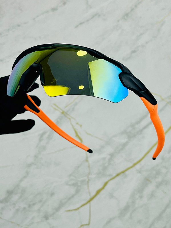 Óculos de Sol Speed - Preto c/ Colorido Espelhado