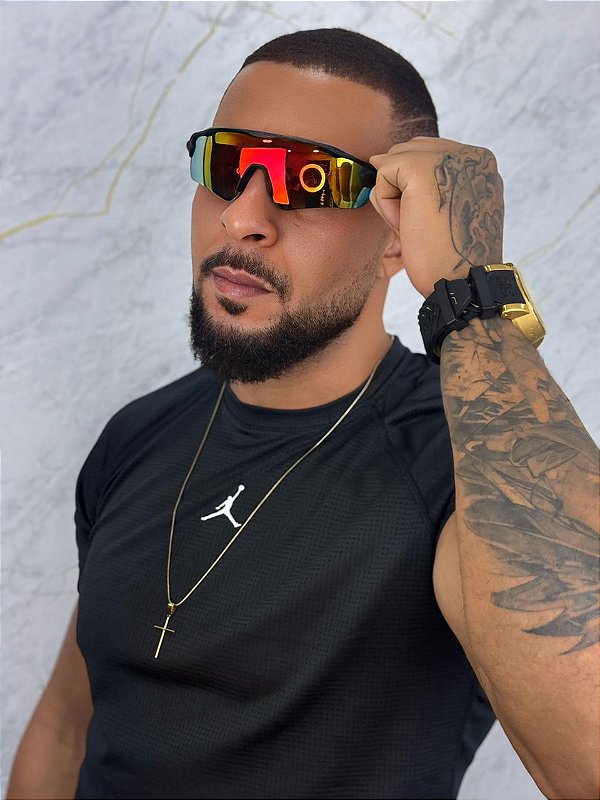 Óculos de Sol Speed - Preto c/ VERMELHO Espelhado