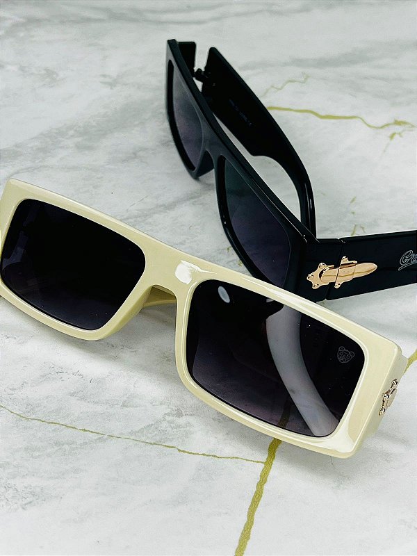 COMBO  2 Óculos de Sol Meca - Preto/Off White