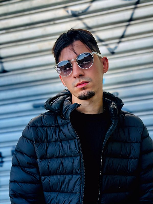 ÓCULOS DE SOL COLORS - TRANSPARENTE/PRETO FUME