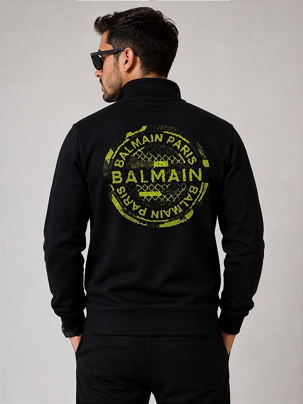 BLUSA IMPORTADA BALMAIN - PRETA/VERDE