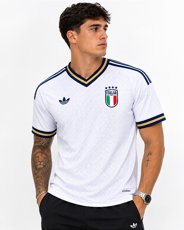 Camiseta Italia Branca Tailandesa 1.1 TORCEDOR
