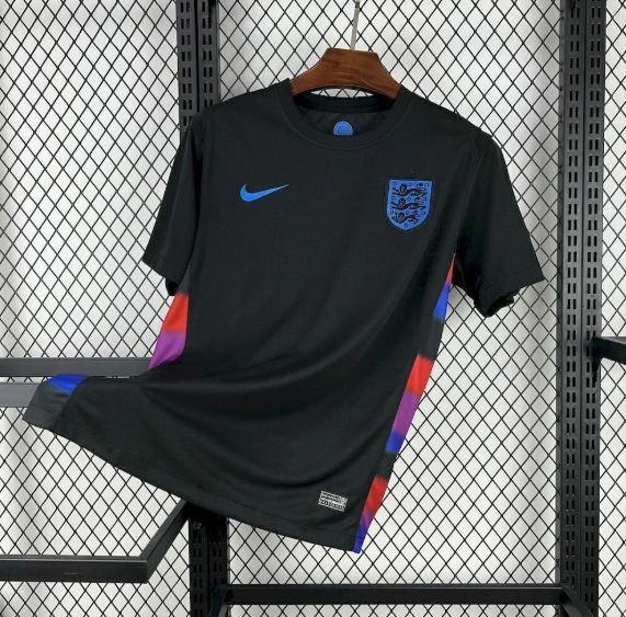 Camisa Inglaterra Away Preta 2024 Torcedor Tailandesa 1.1