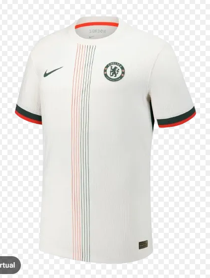 Camisa Chelsea Away Branca 2025/26 Torcedor Tailandesa 1.1