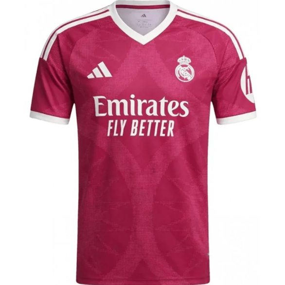 Camiseta Real Madrid Away Rosa 2014/15 Modelo Jogador Premium Masculina