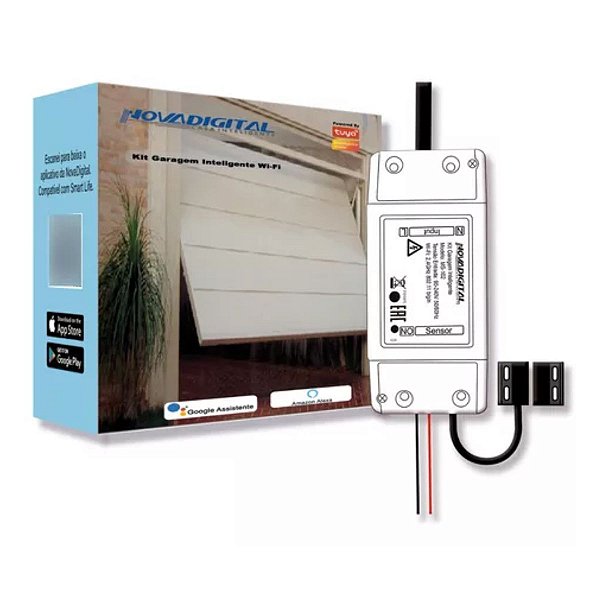 Módulo Garagem Portão Inteligente Wifi Alexa NovaDigital