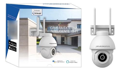 Câmera Externa Inteligente NovaDigital Wifi 360 Noturna
