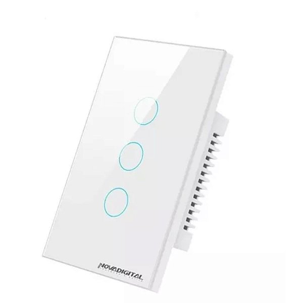 Interruptor Inteligente Touch Zigbee Novadigital 3 Botões