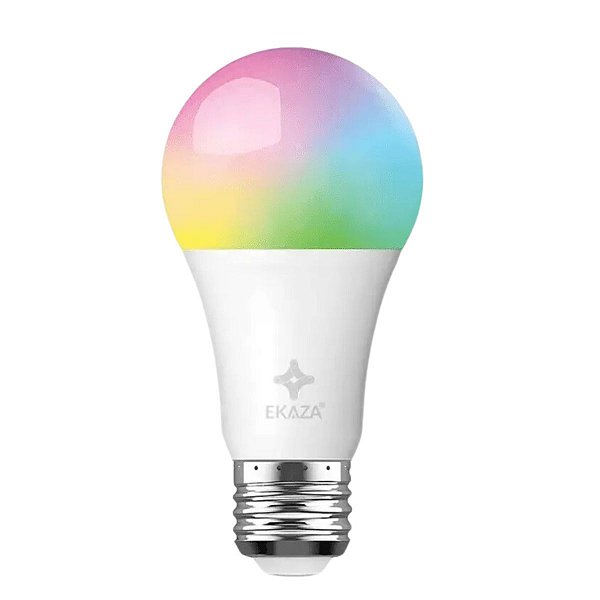 Lâmpada LED Inteligente RGB Colorida 9W+3W Ekaza Alexa E-27