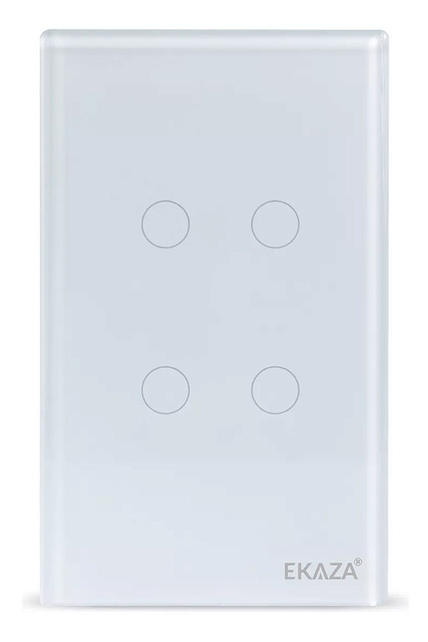Interruptor Inteligente Smart Touch Zigbee Ekaza 4 Botões