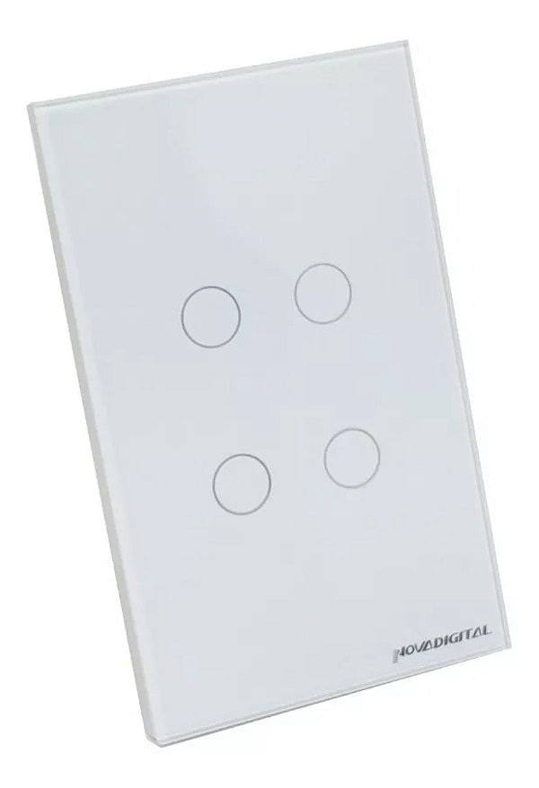 Interruptor Inteligente Touch Zigbee Novadigital 4 Botões
