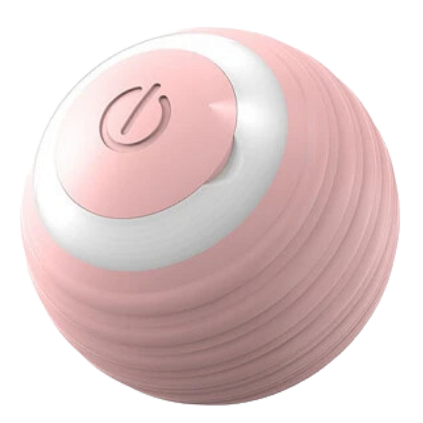 Bola Inteligente Giratória Interativa para gato Rosa USB
