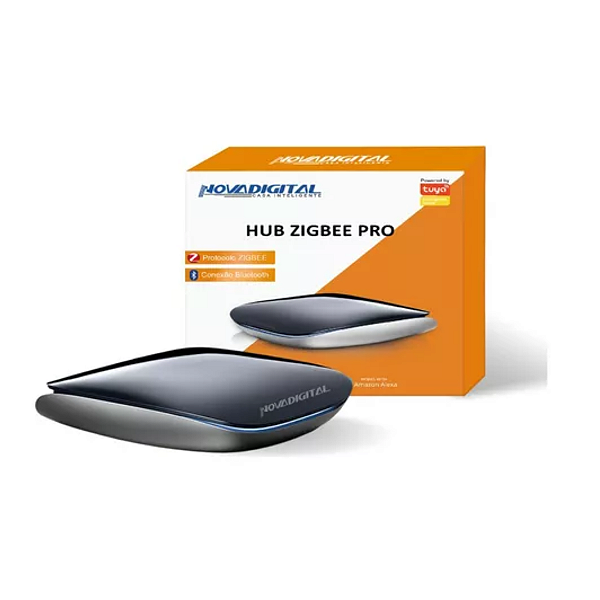 Hub Central Zigbee Mesh Pro Wifi  Alexa Novadigital Preto