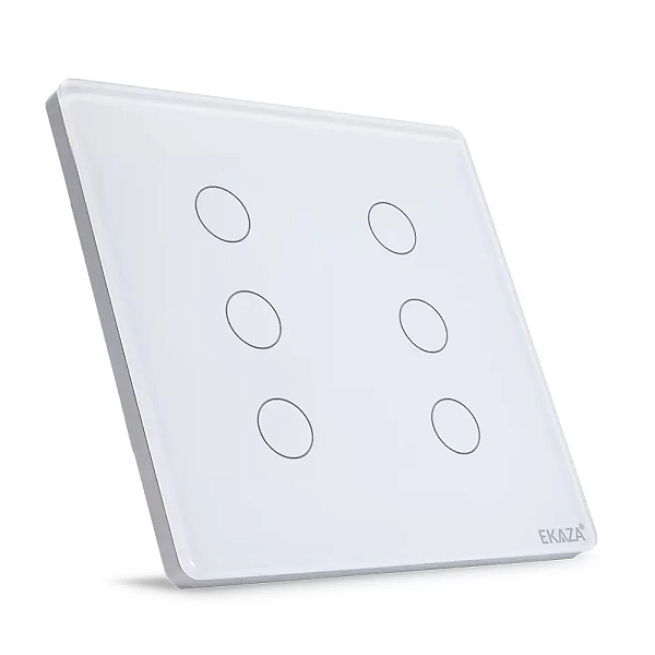 Interruptor Inteligente Smart Touch Zigbee Ekaza 6 Botão