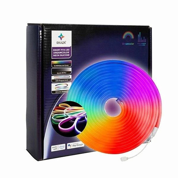 Fita LED Inteligente Neon RGB- 5 Metros DreamColor Wi-Fi