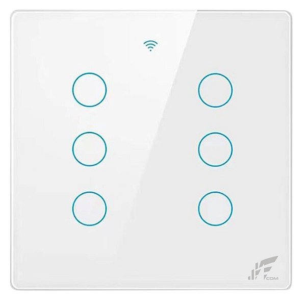 Interruptor Inteligente Wi-fi Touch JWCOM 6 Botões Tuya 4x4