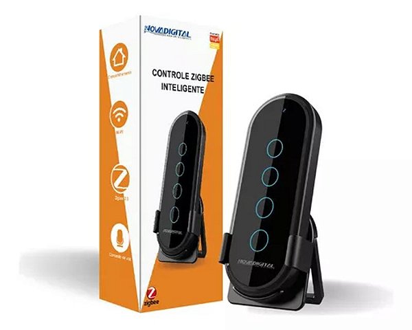 Controle de Cena Zigbee Inteligente NovaDigital Preto