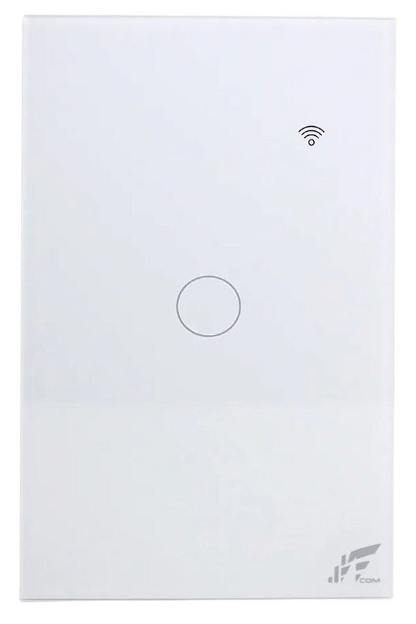 Interruptor Inteligente Wi-fi RF 433MHz JWCOM  1 Botão 4x2