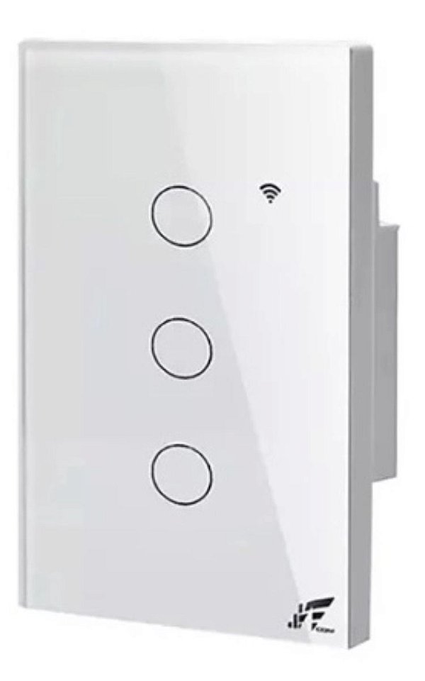 Interruptor Inteligente Wifi RF 433MHz JWCOM 3 Botões 4x2