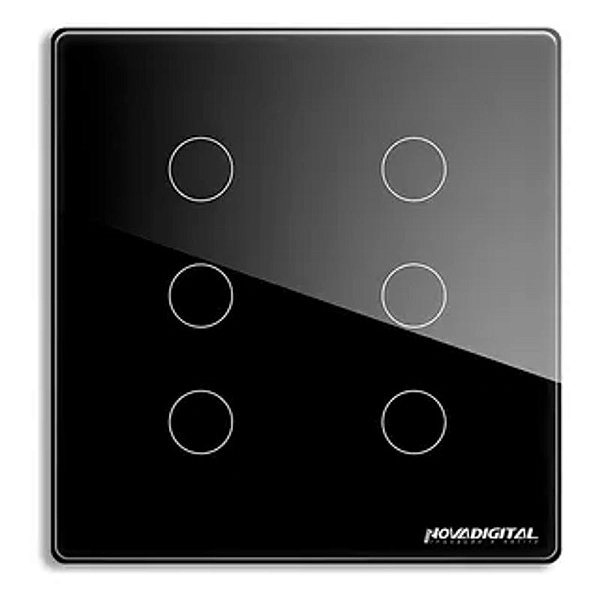Interruptor Inteligente Zigbee Novadigital 8 Botões Preto