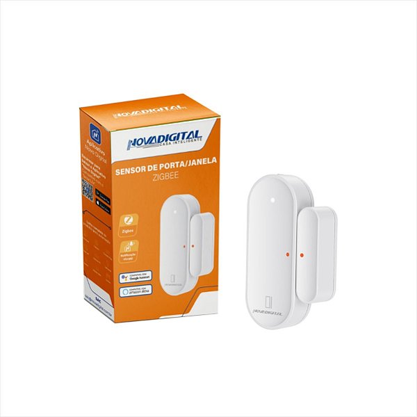 Sensor Inteligente Abertura Porta Janela Zigbee NovaDigital