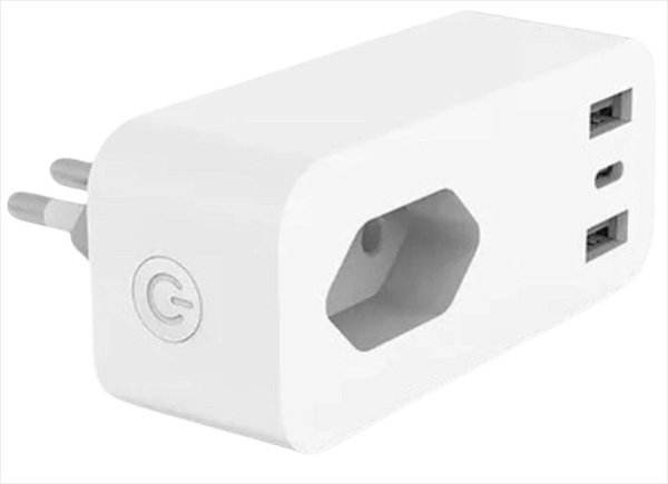 Tomada Inteligente Wifi 2 Usb C Sem Fio Alexa 16A JWCOM Tuya
