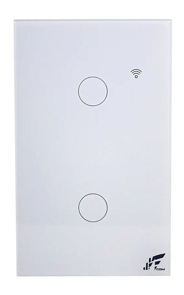 Interruptor Inteligente Wi-fi RF 433MHz JWCOM  2 Botões 4x2