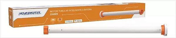 Motor Inteligente Persiana Bateria NovaDigital Zigbee Tubo