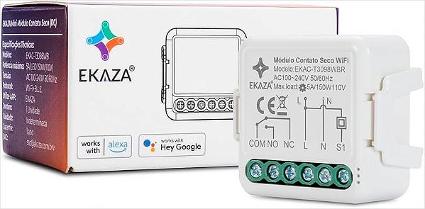 Módulo Mini Contato Seco EKAZA Wi-Fi e Bluetooth  - N21