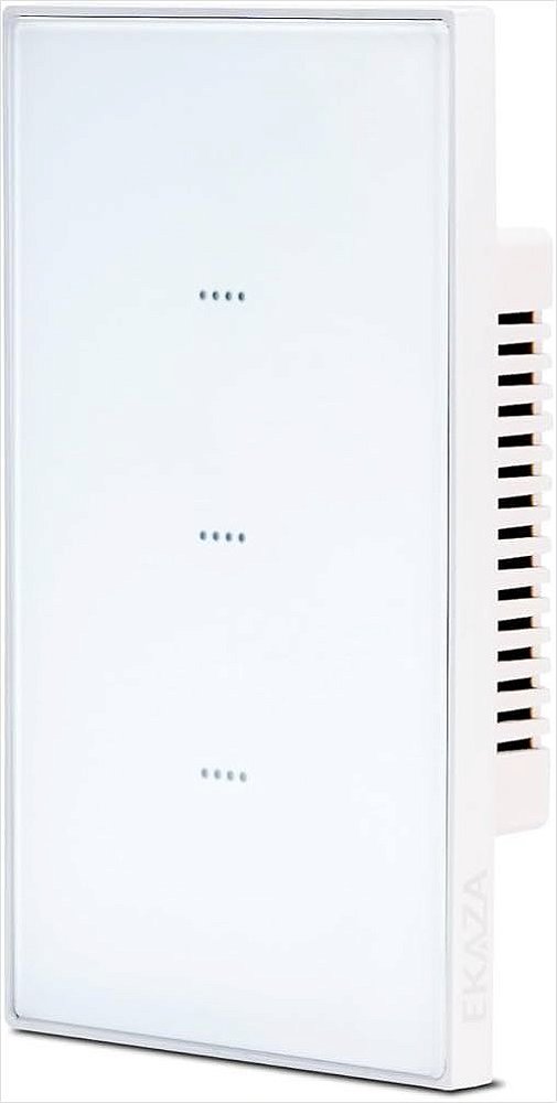 Interruptor Touch EKAZA Vênus Wifi 3 Botões Branco 4x2 - E6