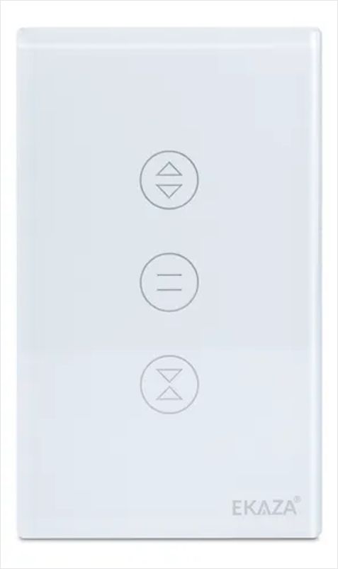Interruptor Touch de Cortina Inteligente EKAZA Wi-Fi 4x2