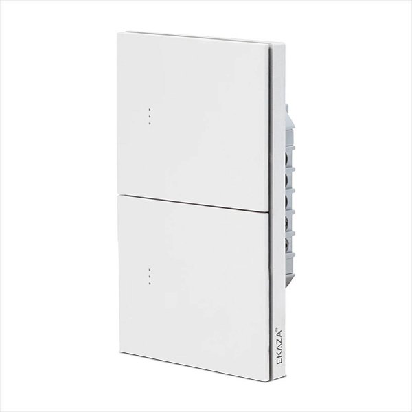 Interruptor Inteligente Zigbee Mercúrio Lite 2 Botões Físicos Ekaza Branco