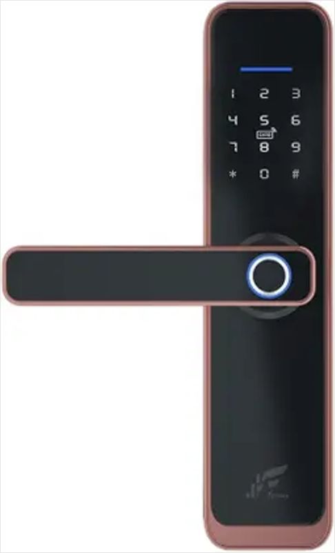 Fechadura Inteligente Digital Biométria Senha Wi-fi  Bronze
