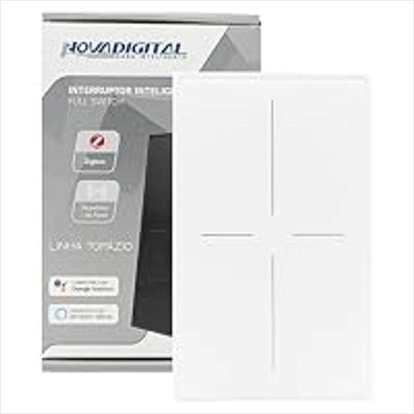 Interruptor 4 Botões Zigbee NovaDigital Topázio Branco