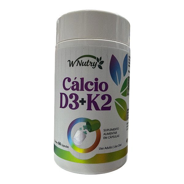 CÁLCIO D3 + K2 WNUTRY 💜 Fortaleça seus ossos e cuide da sua saúde todos os dias! Contém 60 cápsulas