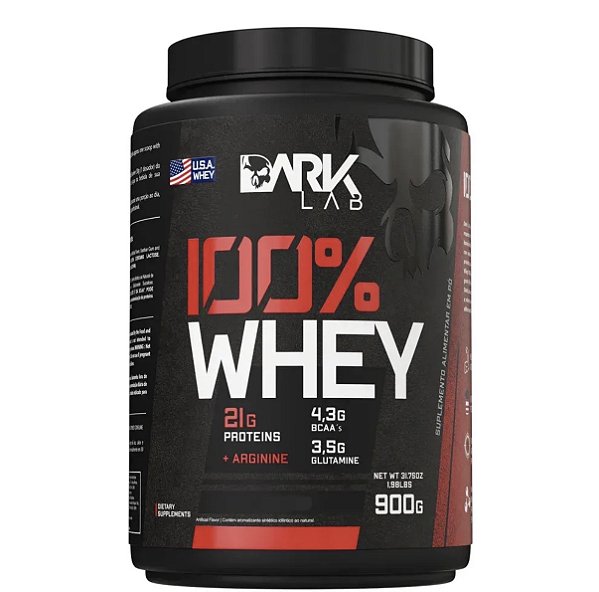 ￼Whey Protein 100% Concentrado pote 900g Dark Lab