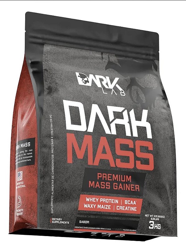 Hipercalórico Dark Mass 3kg Dark Lab sabor baunilha